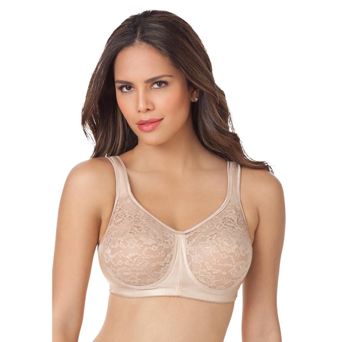 Comfort Choice Womens Easy Enhancer Lace Wireless Bra Product Image