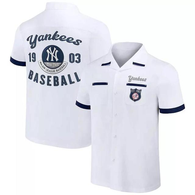 Mens Darius Rucker Collection by Fanatics New York Yankees Bowling Button-Up Shirt Product Image