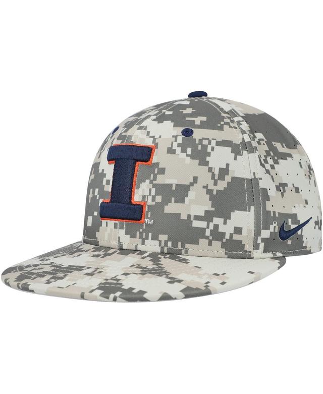 Mens Nike Camo Illinois Fighting Illini Aero True Baseball Performance Fitted Hat Product Image