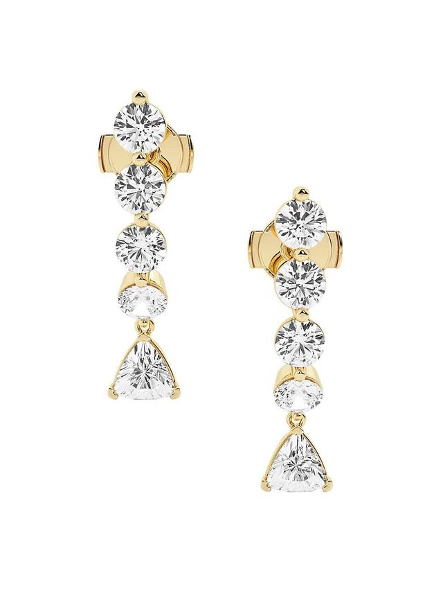 Womens Ethereal 14K Yellow Gold & 2.95-3.11 TCW Lab-Grown Diamond Drop Earrings Product Image