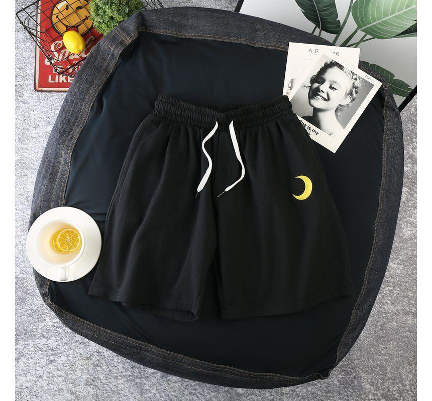 Printed Drawstring Shorts Product Image