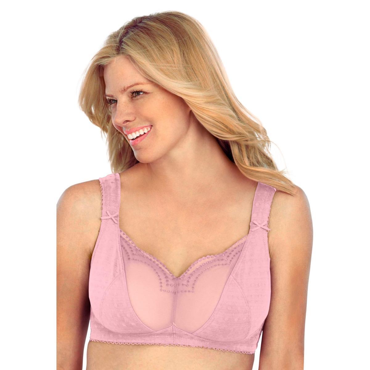 Comfort Choice Womens Wireless Gel Strap Bra Product Image