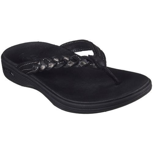 Aetrex Jillian Braided Leather Strap Sandal Product Image