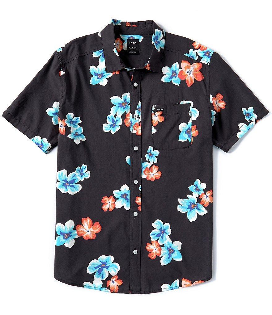 RVCA Short Sleeve Anytime Floral Woven Shirt Product Image