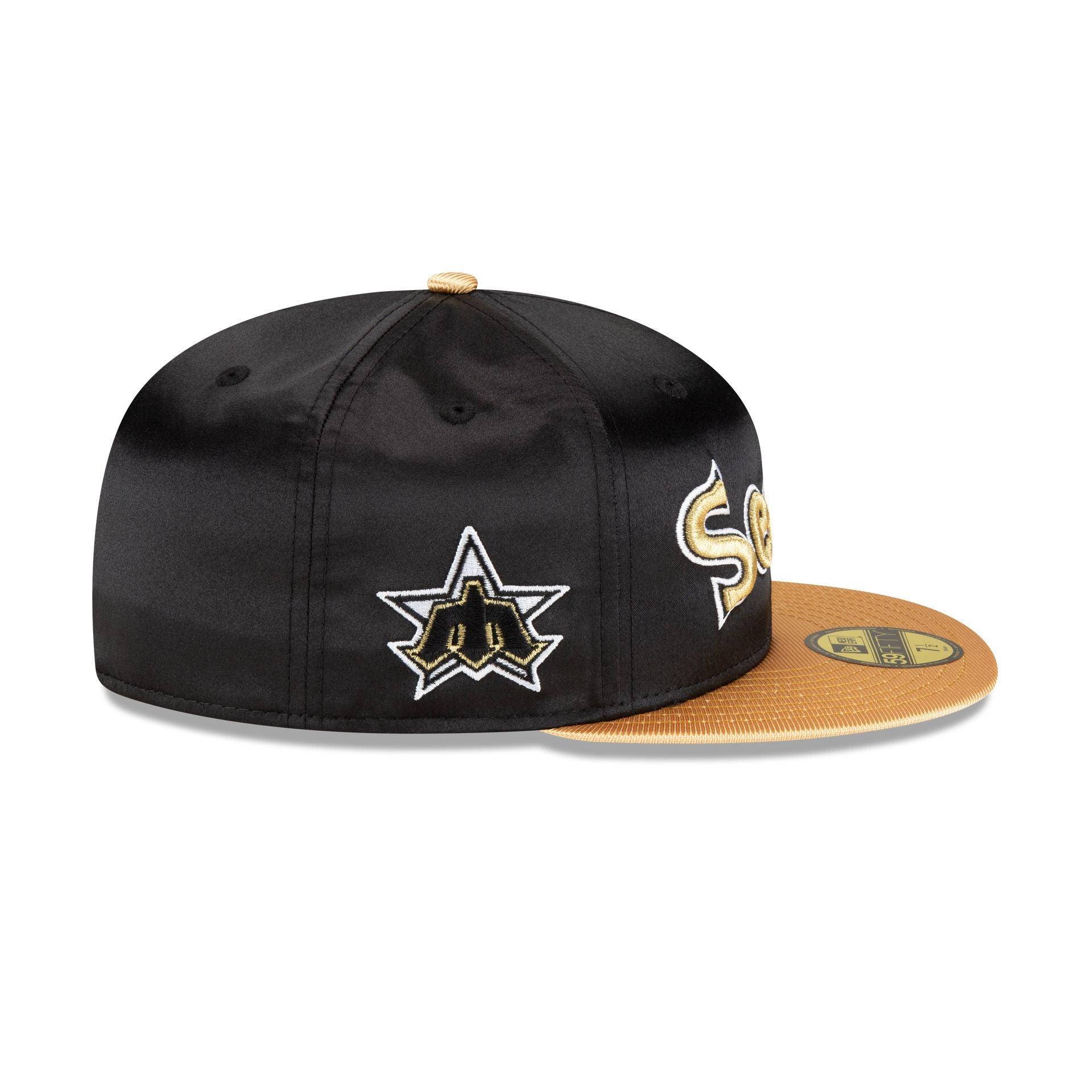 Seattle Mariners Metallic Gold 59FIFTY Fitted Hat Male Product Image