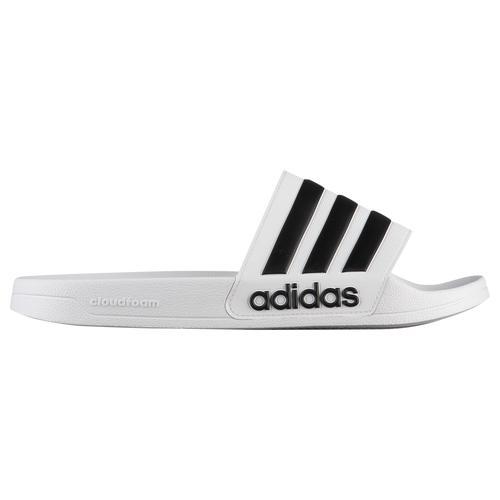 adidas Mens Adilette Shower Slides - Shoes Black/White Product Image