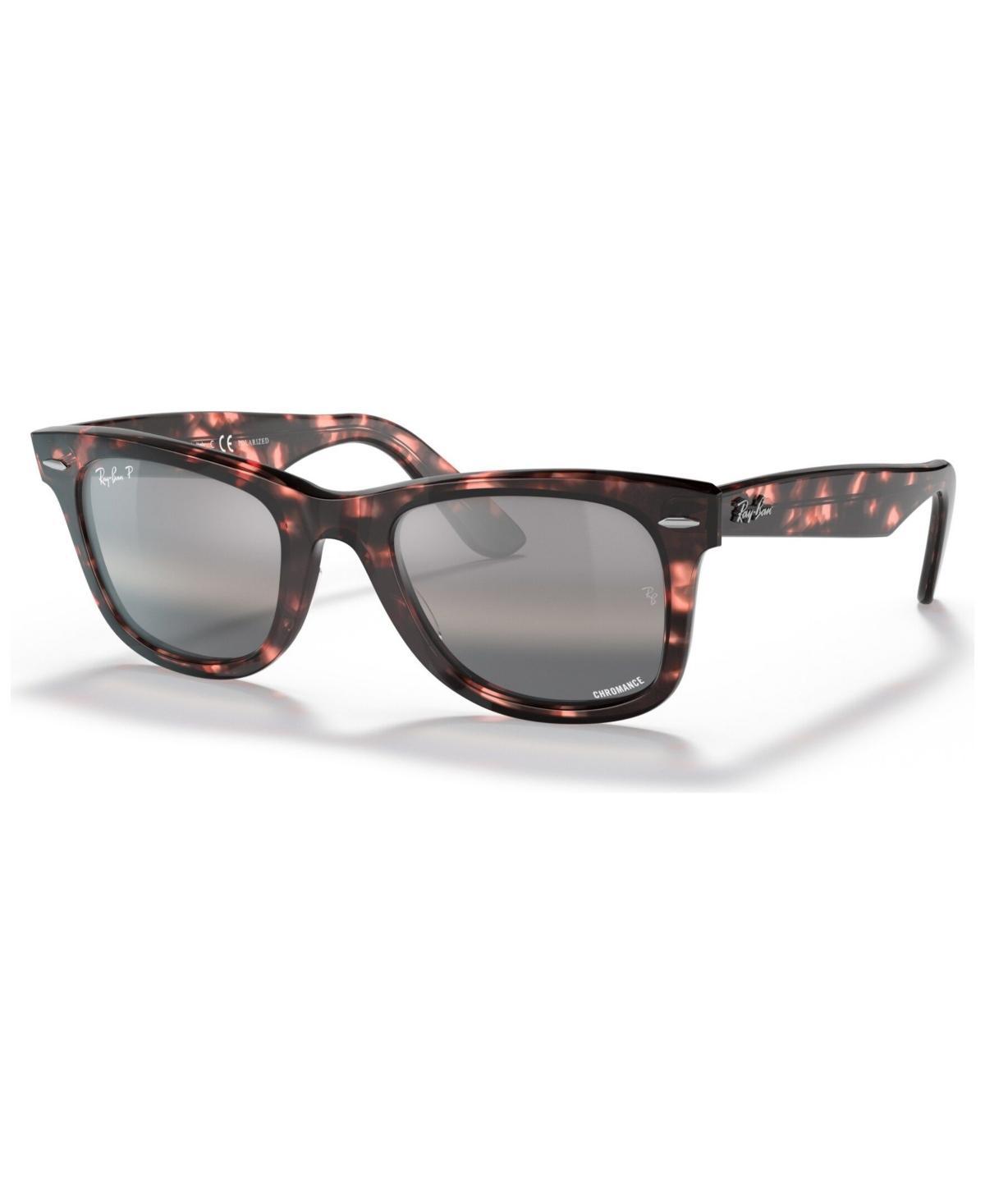 Womens Wayfarer Tortoiseshell Chromance Sunglasses Product Image