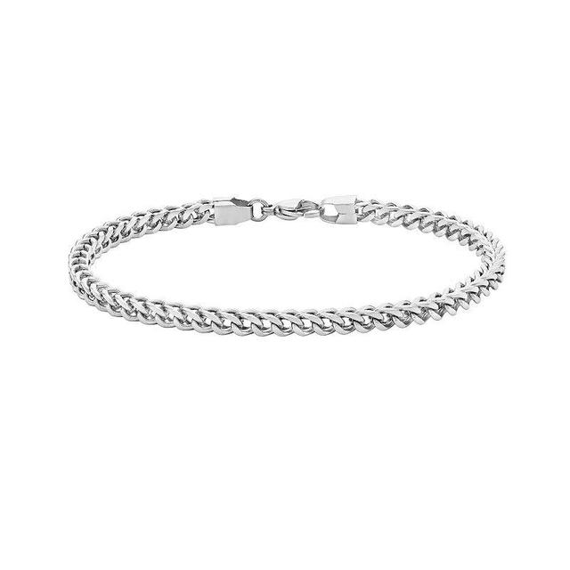 Mens LYNX Stainless Steel 4 mm Foxtail Chain Bracelet Product Image