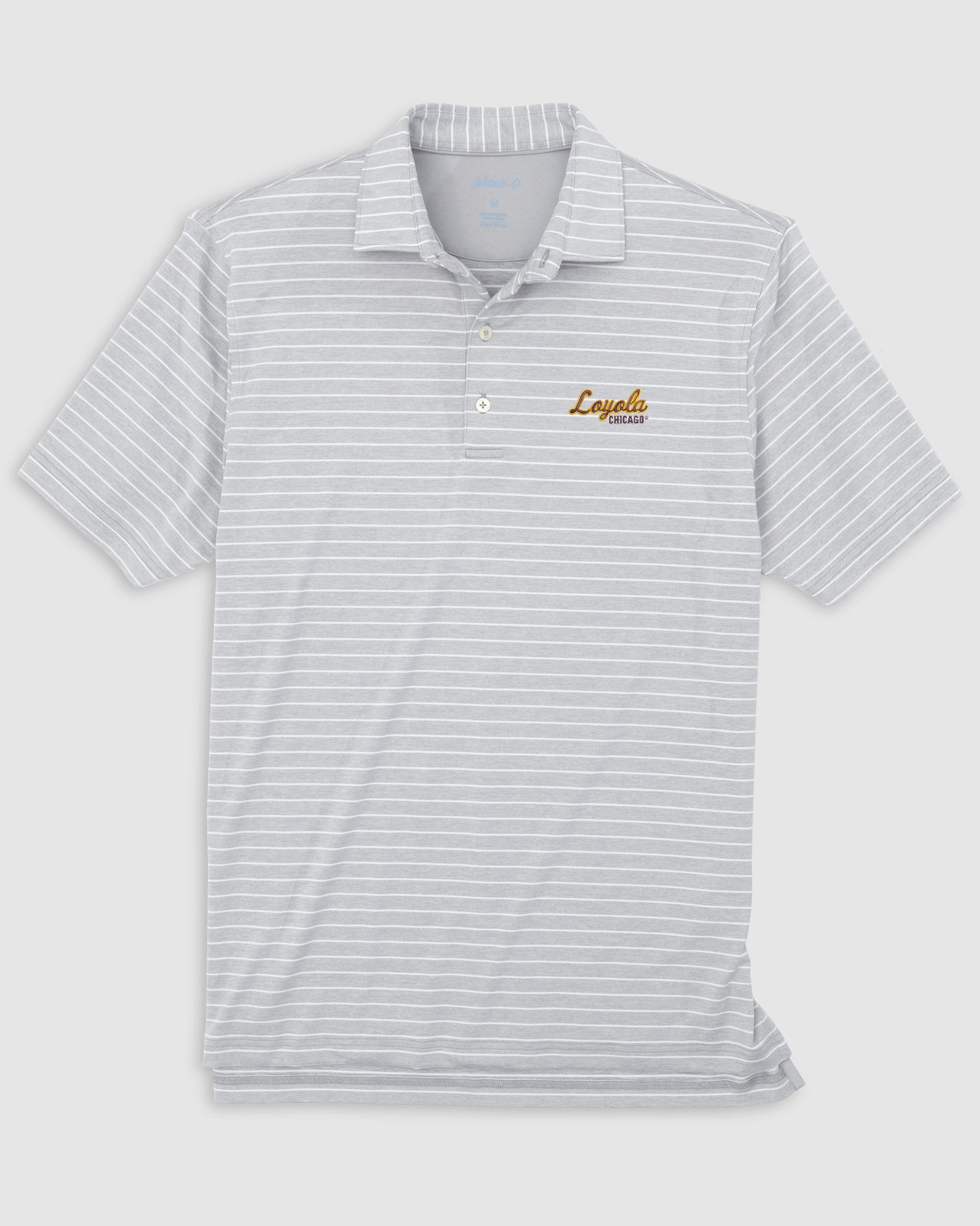 Loyola  Chicago Newton Striped Performance Polo Product Image