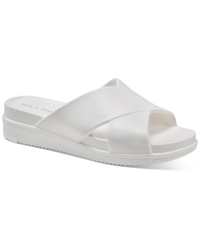 Sun + Stone Womens Islla Crisscross Slide Wedge Sandals, Created for Macys Product Image