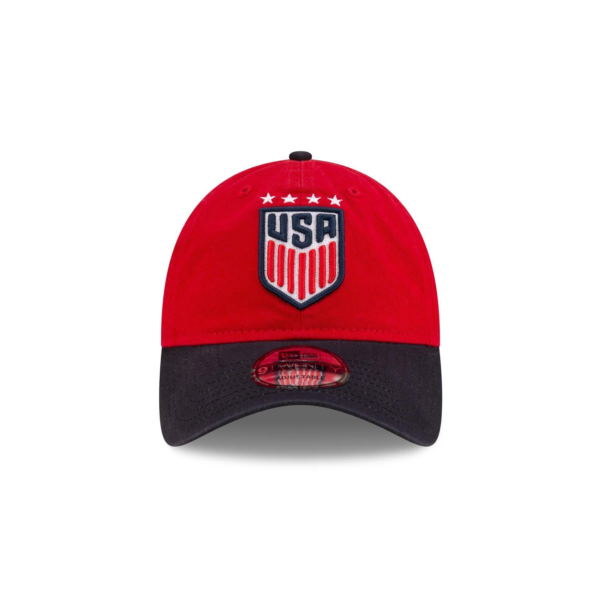 US Soccer Red 9TWENTY Adjustable Hat Male Product Image