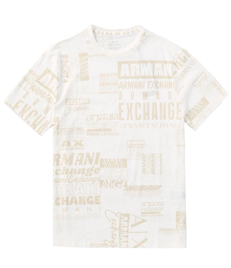 Armani Exchange Allover Graphic Logo Short Sleeve T-Shirt Product Image