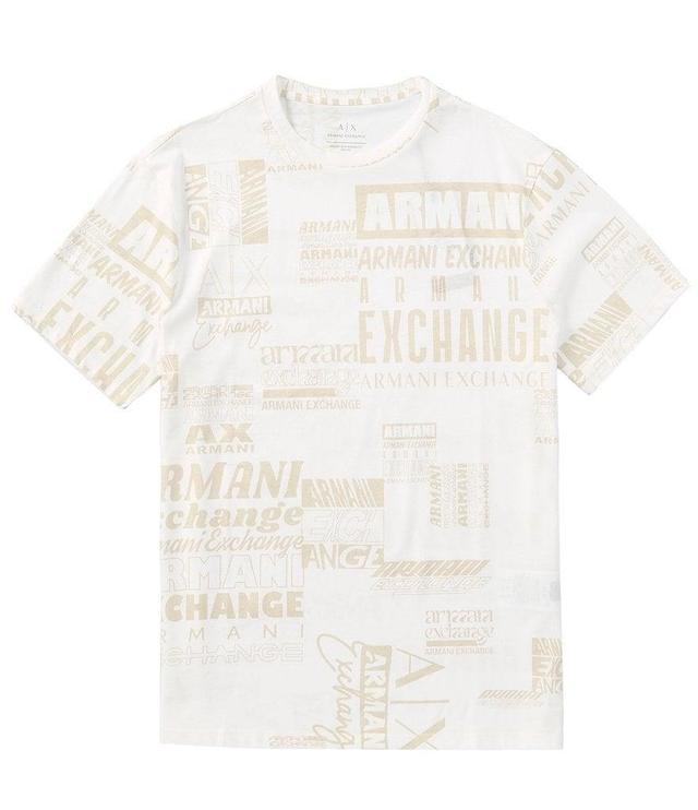 Armani Exchange Allover Graphic Logo Short Sleeve T-Shirt Product Image