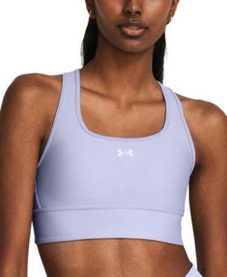 Under Armour Womens Crossback Longline Medium-Impact Sports Bra - Celeste / Product Image