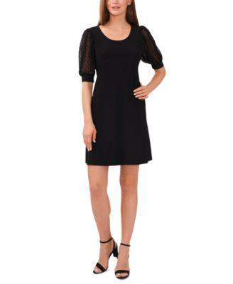 Women's Contrast-Sleeve Jersey Shift Dress product image