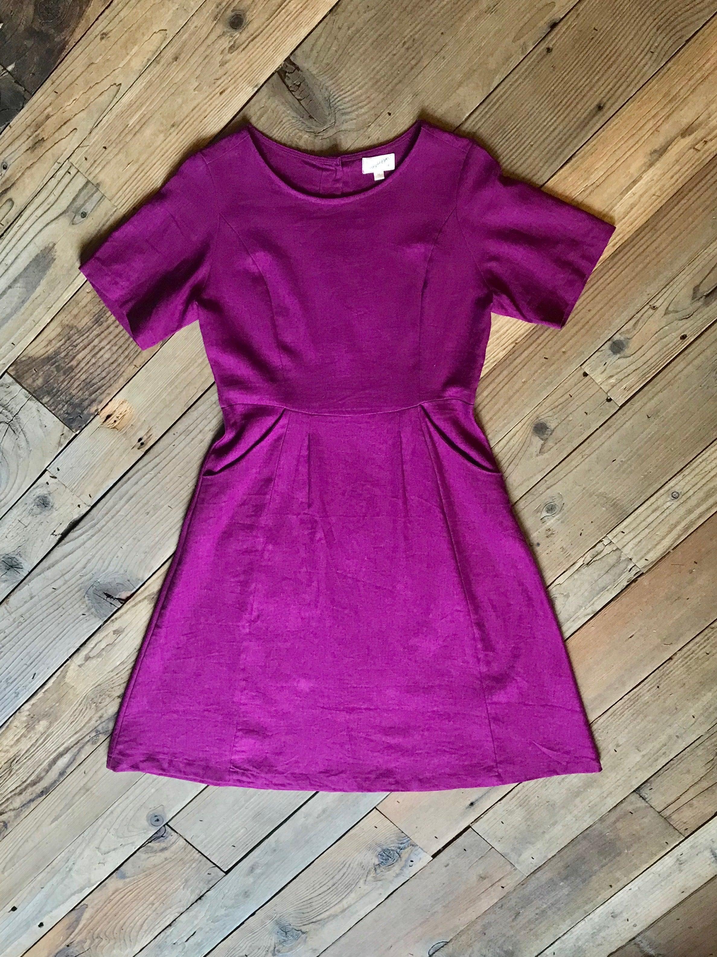 Ingrid Dress in Electric Violet Product Image