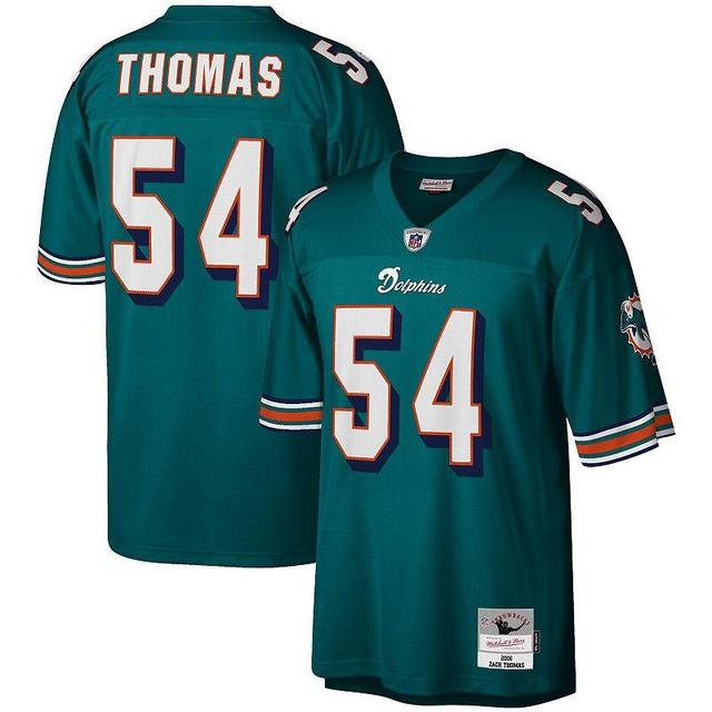 Mens Mitchell & Ness Zach Thomas Aqua Miami Dolphins Legacy Replica Jersey Turquoise A Product Image