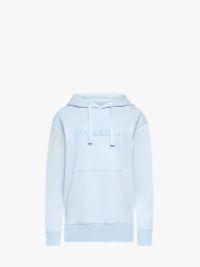 HOODIE WITH EMBROIDERED LOGO in blue | JW Anderson US  Product Image