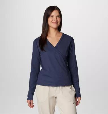 Columbia Women's Boundless Days Knit V-Neck Long Sleeve Shirt- Product Image