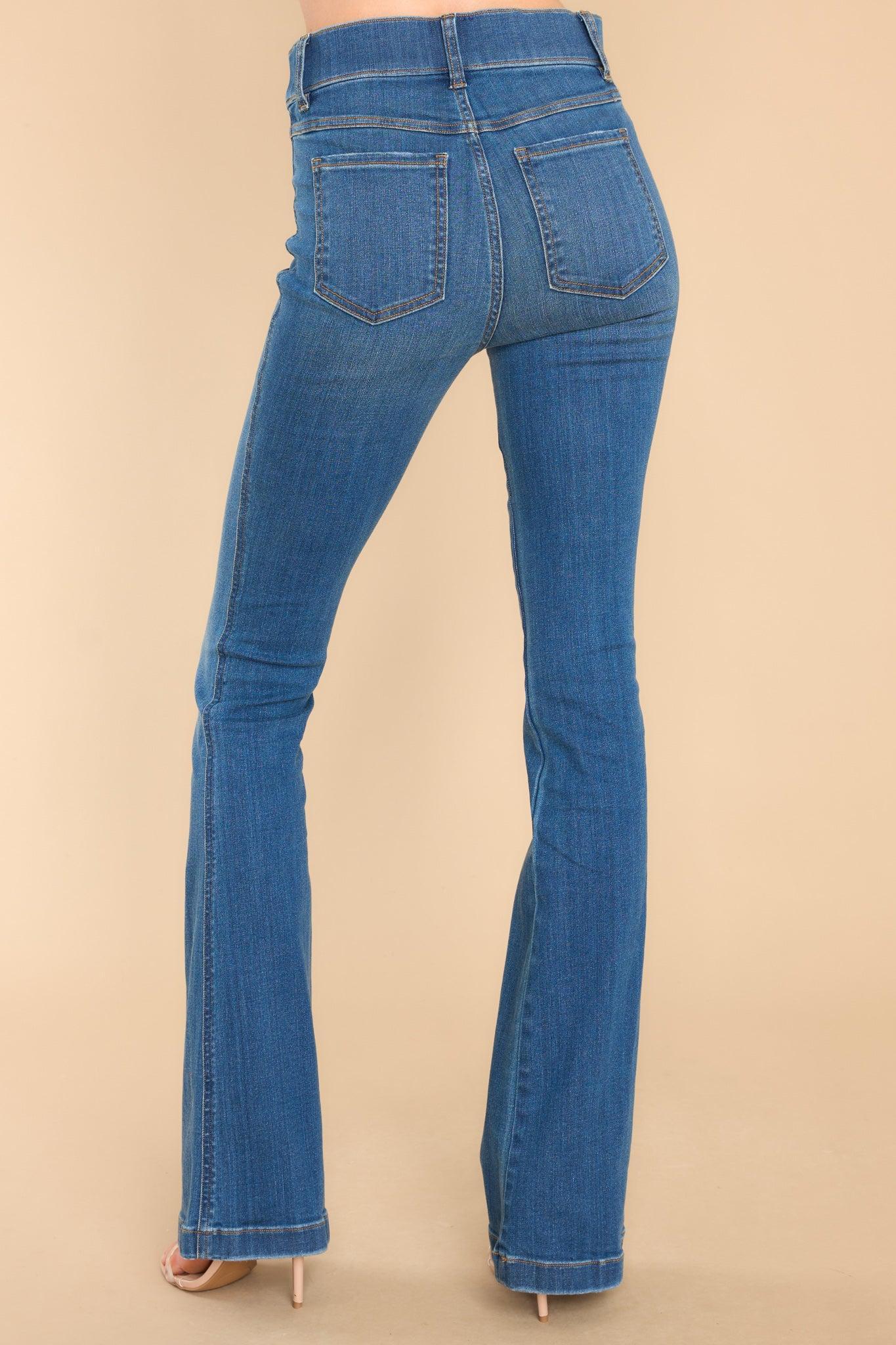 Spanx Vintage Indigo Flare Jeans Blue Product Image