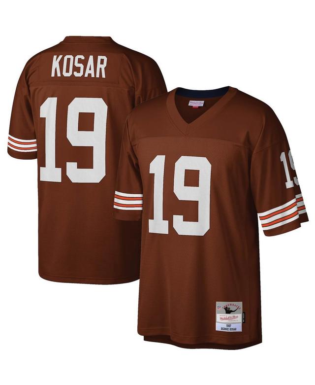 Mens Mitchell & Ness Bernie Kosar Brown Cleveland Browns Legacy Replica Jersey - Brown Product Image