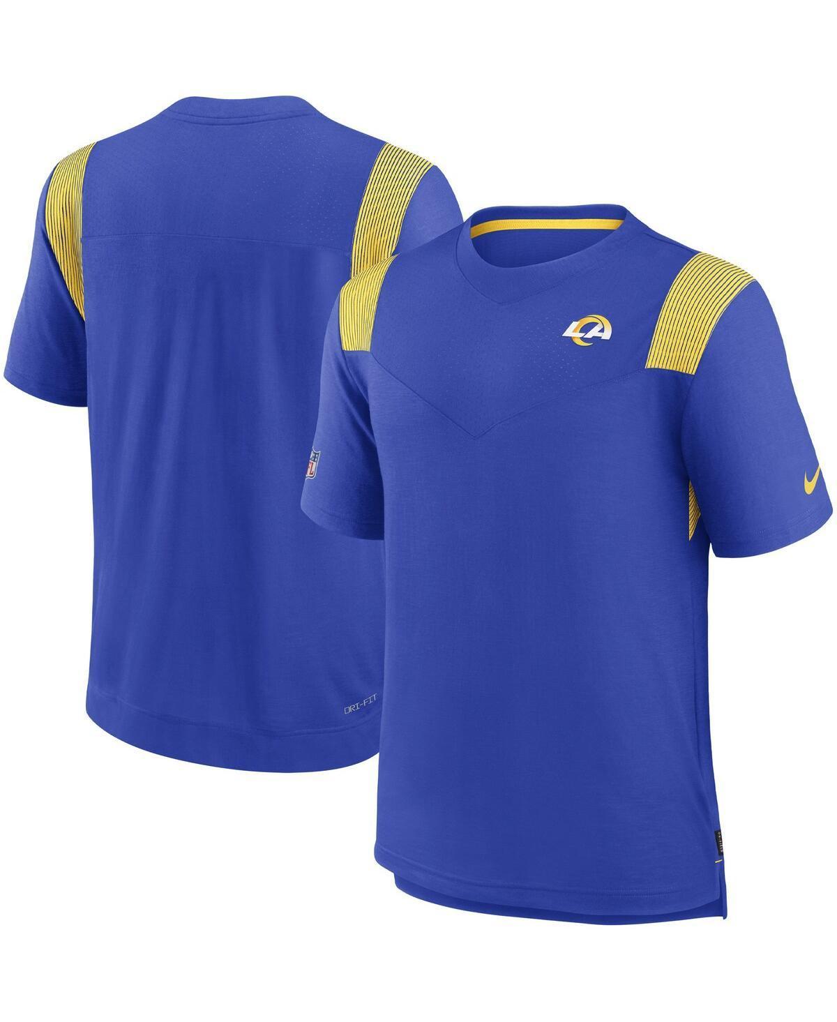 NIKE Royal Los Angeles Rams Sideline Tonal Logo Performance Player T-shirt Product Image