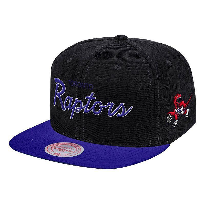 Mens Mitchell & Ness Toronto Raptors Hardwood Classics MVP Team Script 2.0 Snapback Hat Product Image