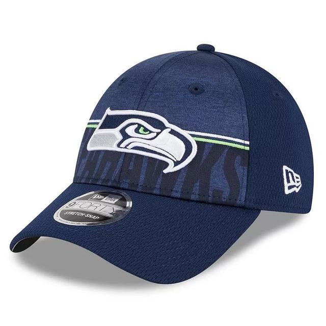 Mens New Era Seattle Seahawks 2023 NFL Training Camp 9FORTY Adjustable Hat, Blue Product Image