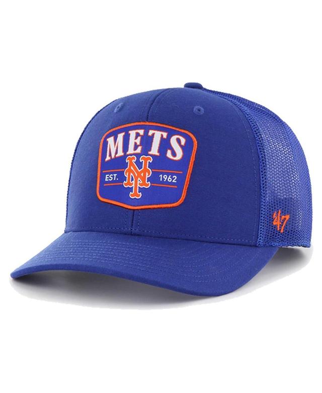 Mens 47 Royal New York Mets Squad Trucker Adjustable Hat Product Image