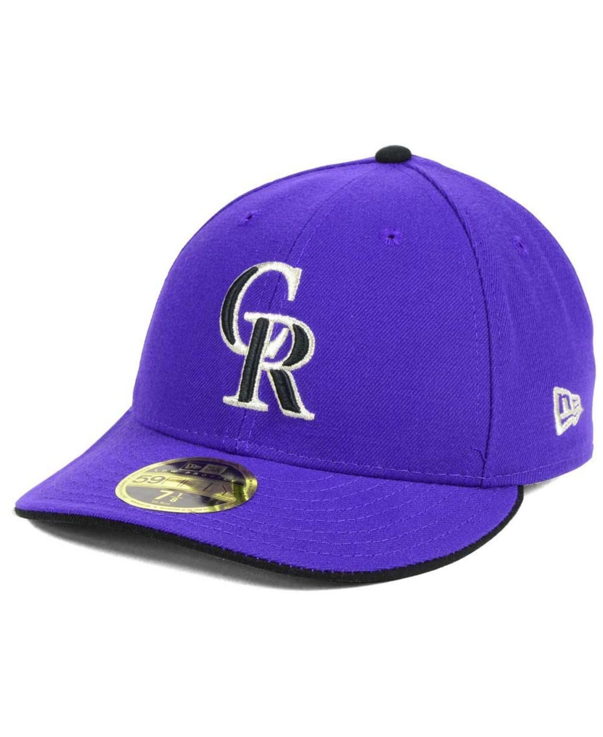 Mens New Era Purple Colorado Rockies Alternate 2 Authentic Collection On-Field Low Profile 59FIFTY Fitted Hat Product Image