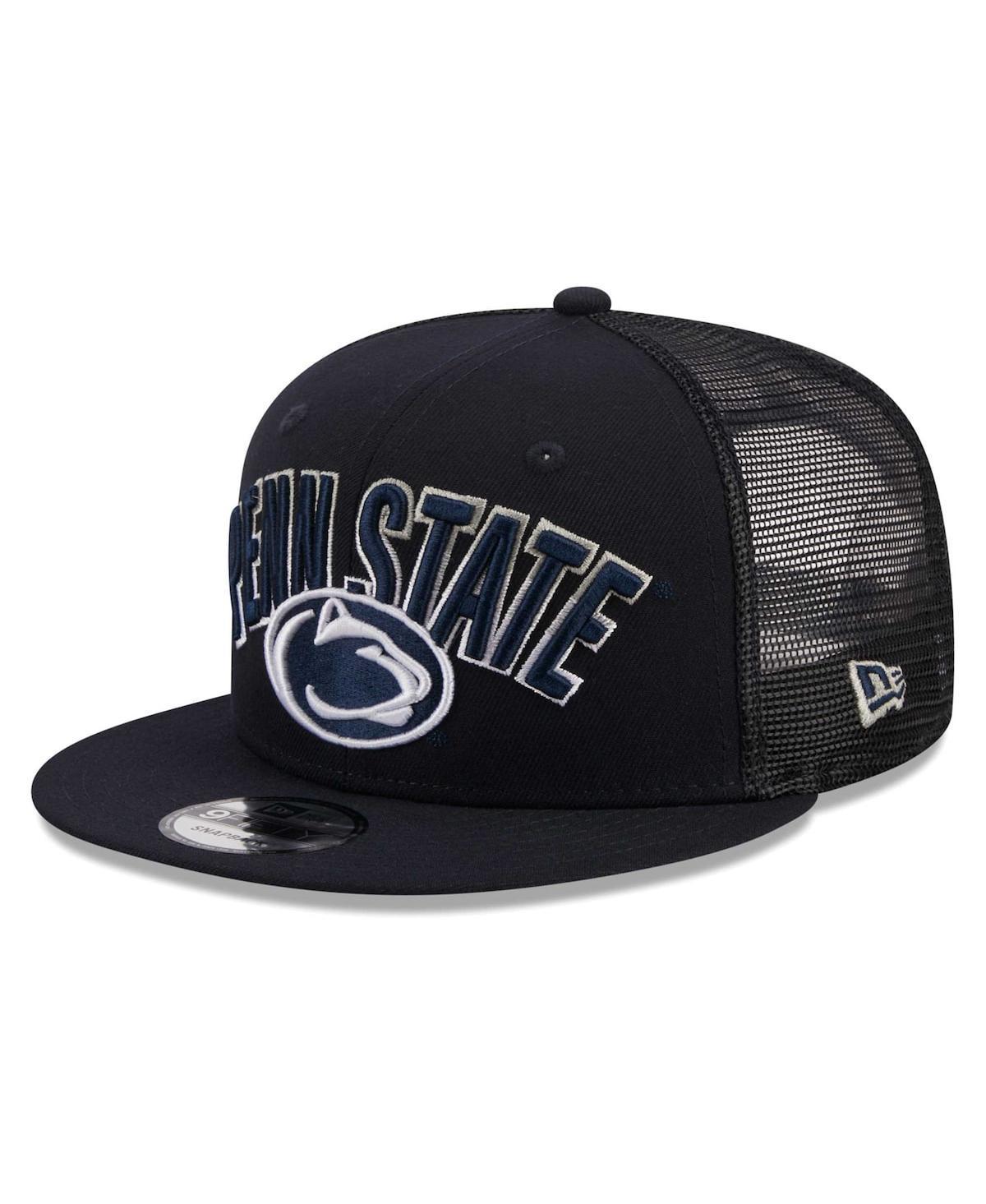 Mens New Era Penn State Nittany Lions Grade Trucker 9FIFTY Snapback Hat, Blue Product Image