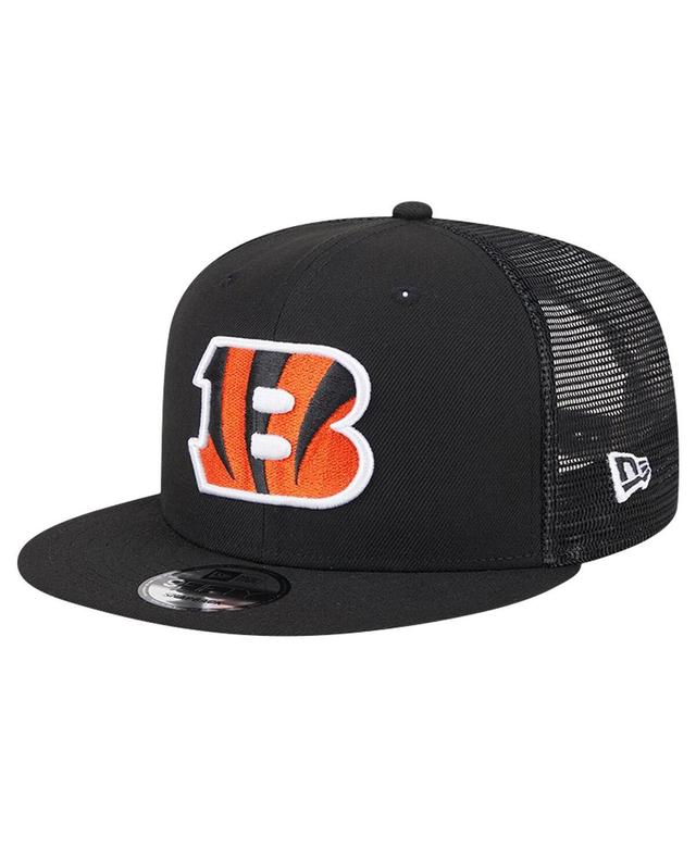 Mens New Era Cincinnati Bengals Main Trucker 9FIFTY Snapback Hat Product Image