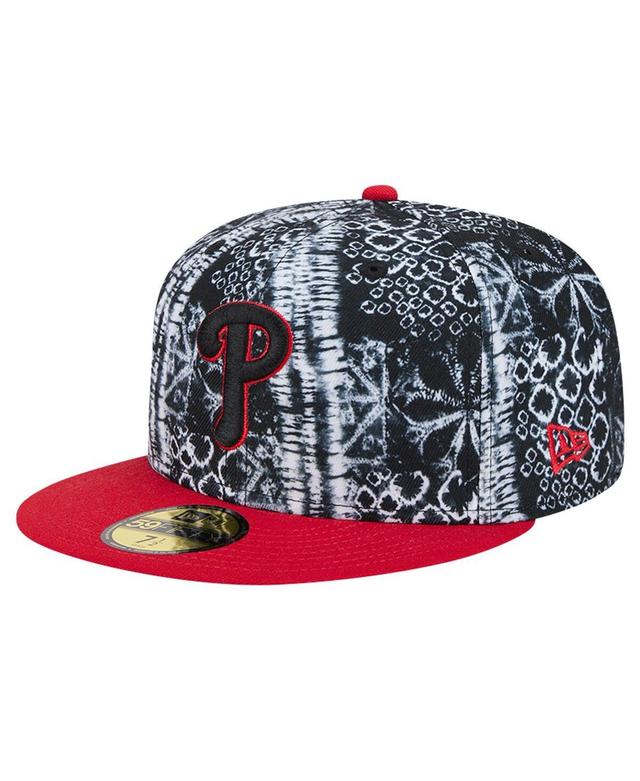 New Era Mens Black Philadelphia Phillies Sands 59FIFTY Fitted Hat Product Image