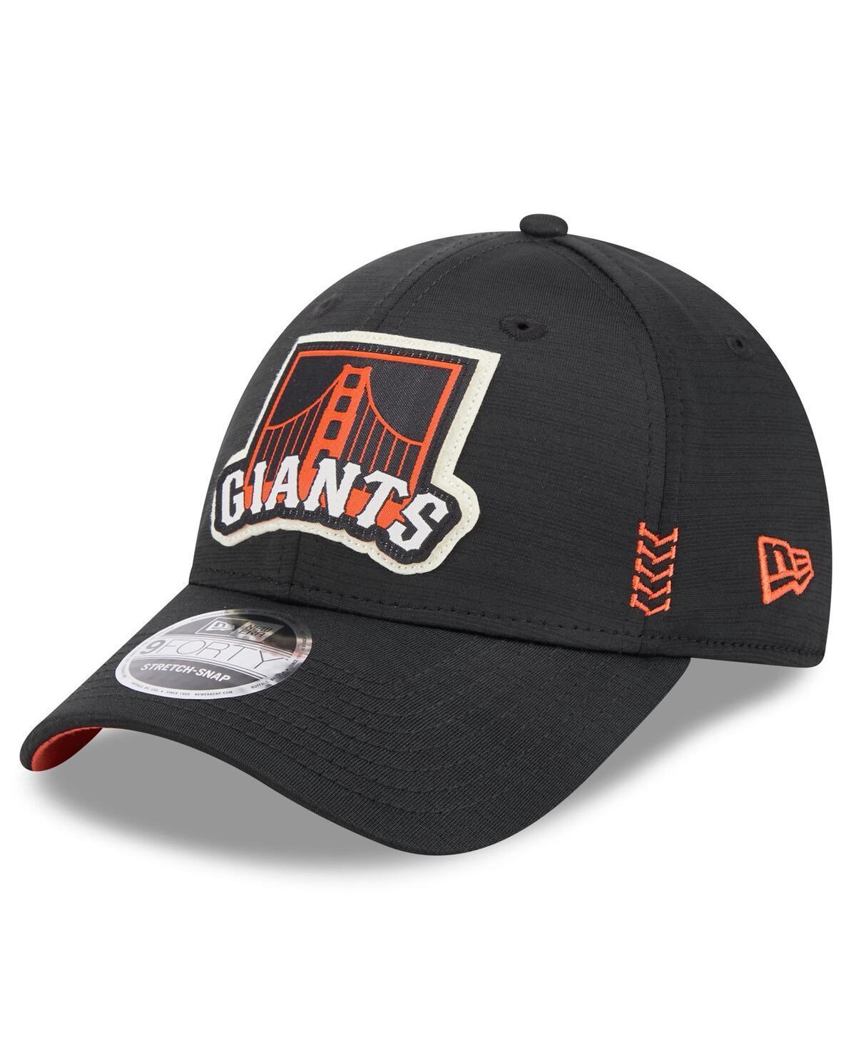 Mens New Era Black San Francisco Giants 2024 Clubhouse 9FORTY Adjustable Hat Product Image