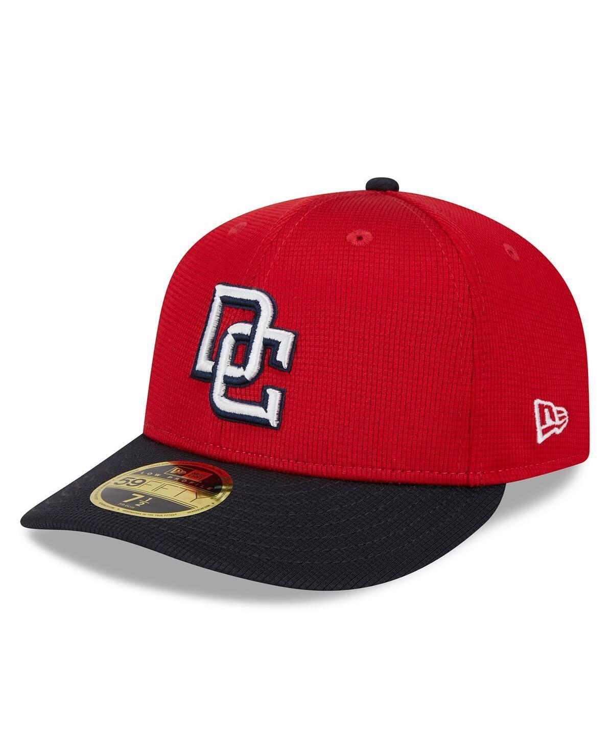 Mens New Era Red Washington Nationals 2024 Batting Practice Low Profile 59FIFTY Fitted Hat Product Image