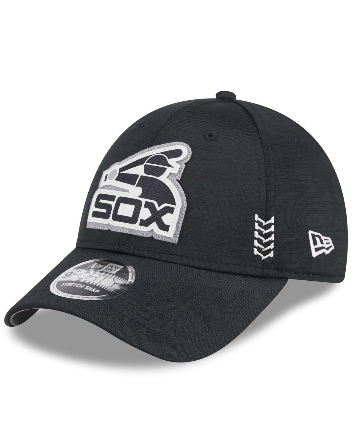 Mens New Era Black Chicago White Sox 2024 Clubhouse 9FORTY Adjustable Hat Product Image