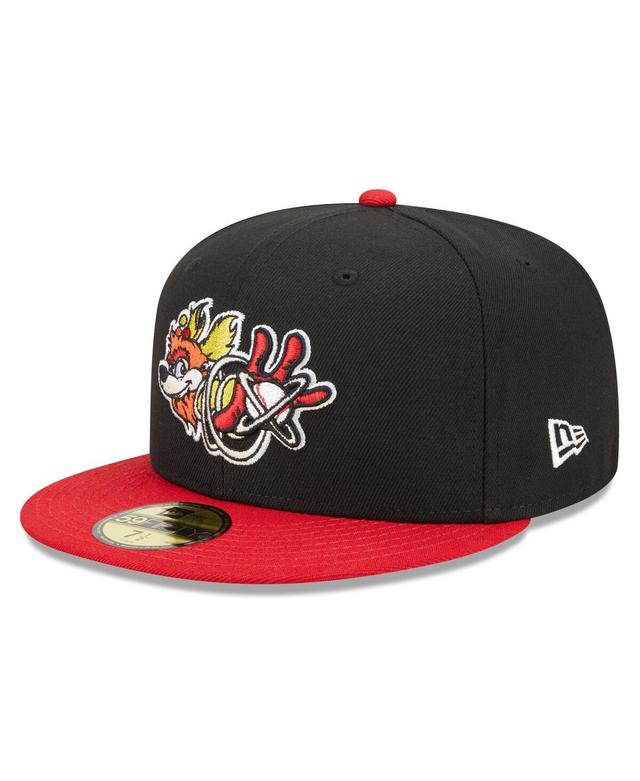 Mens New Era Black Albuquerque Isotopes Marvel x Minor League 59FIFTY Fitted Hat - Black Product Image