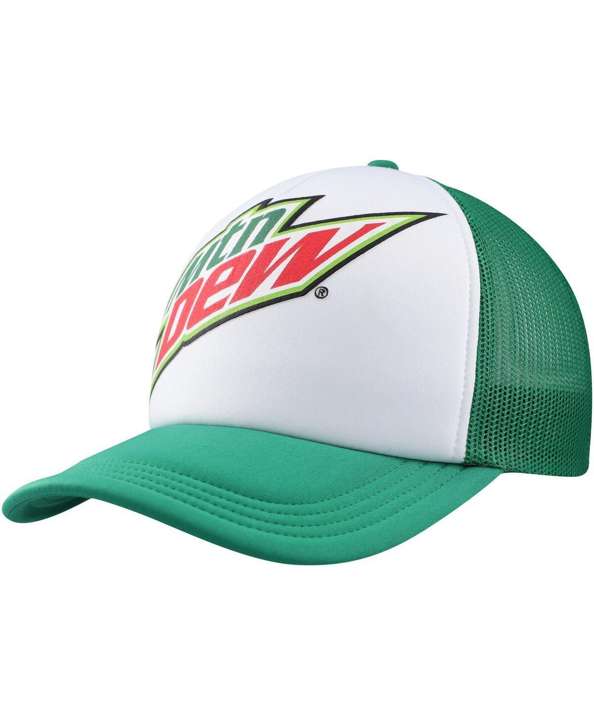 Mens White Mountain Dew Foam Trucker Adjustable Hat - White Product Image