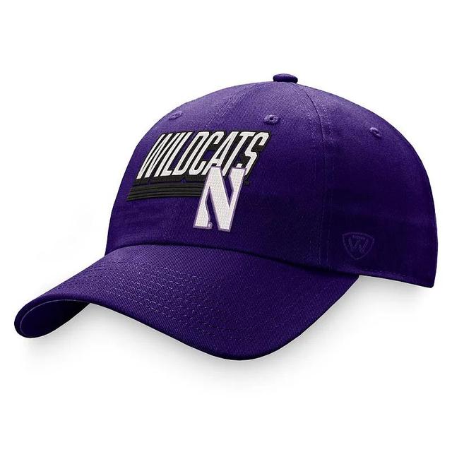 Mens Top of the World Purple Northwestern Wildcats Slice Adjustable Hat Product Image