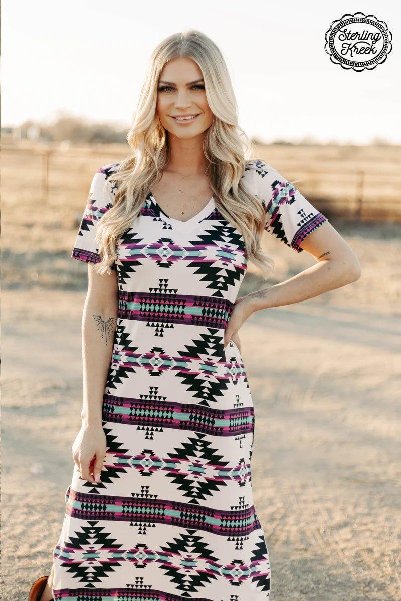 Aztec Outskirts Maxi Dress Product Image