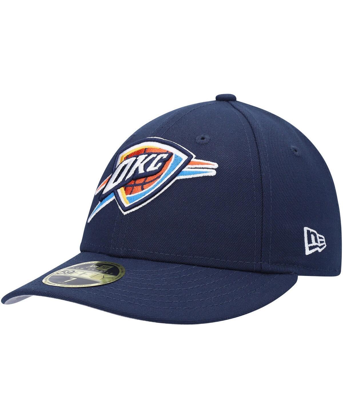 Mens New Era Oklahoma City Thunder Team Low Profile 59FIFTY Fitted Hat Blue Product Image