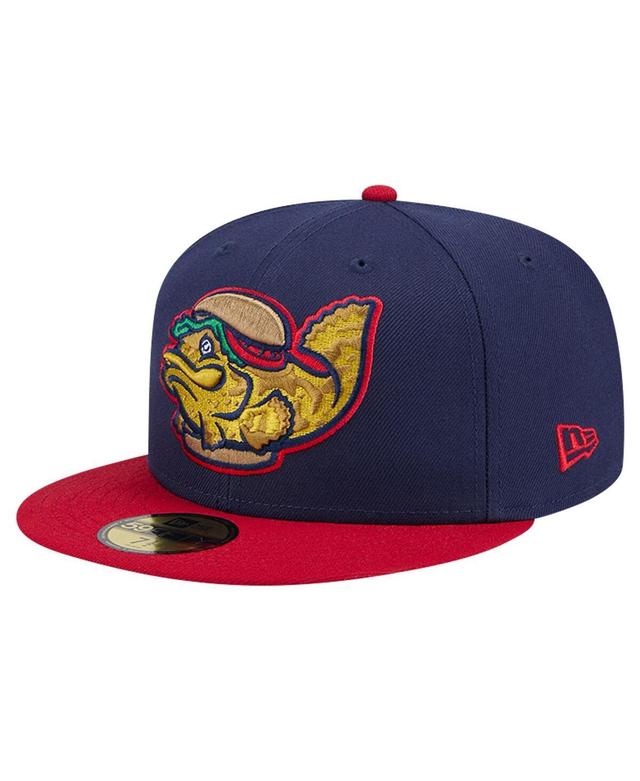 New Era Mens Navy Fort Myers Mighty Mussels Theme Night Groupers 59FIFTY Fitted Hat Product Image