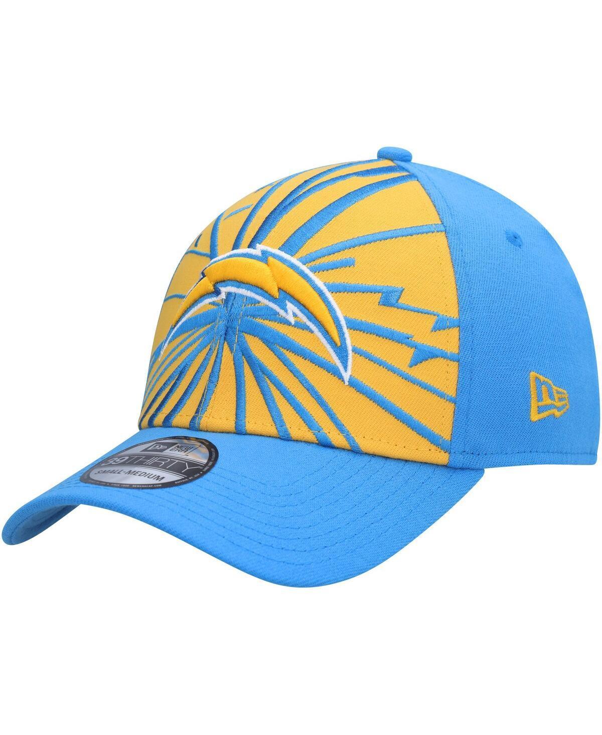 Mens New Era /Powder Blue Los Angeles Chargers Shattered 39THIRTY Flex Hat Product Image