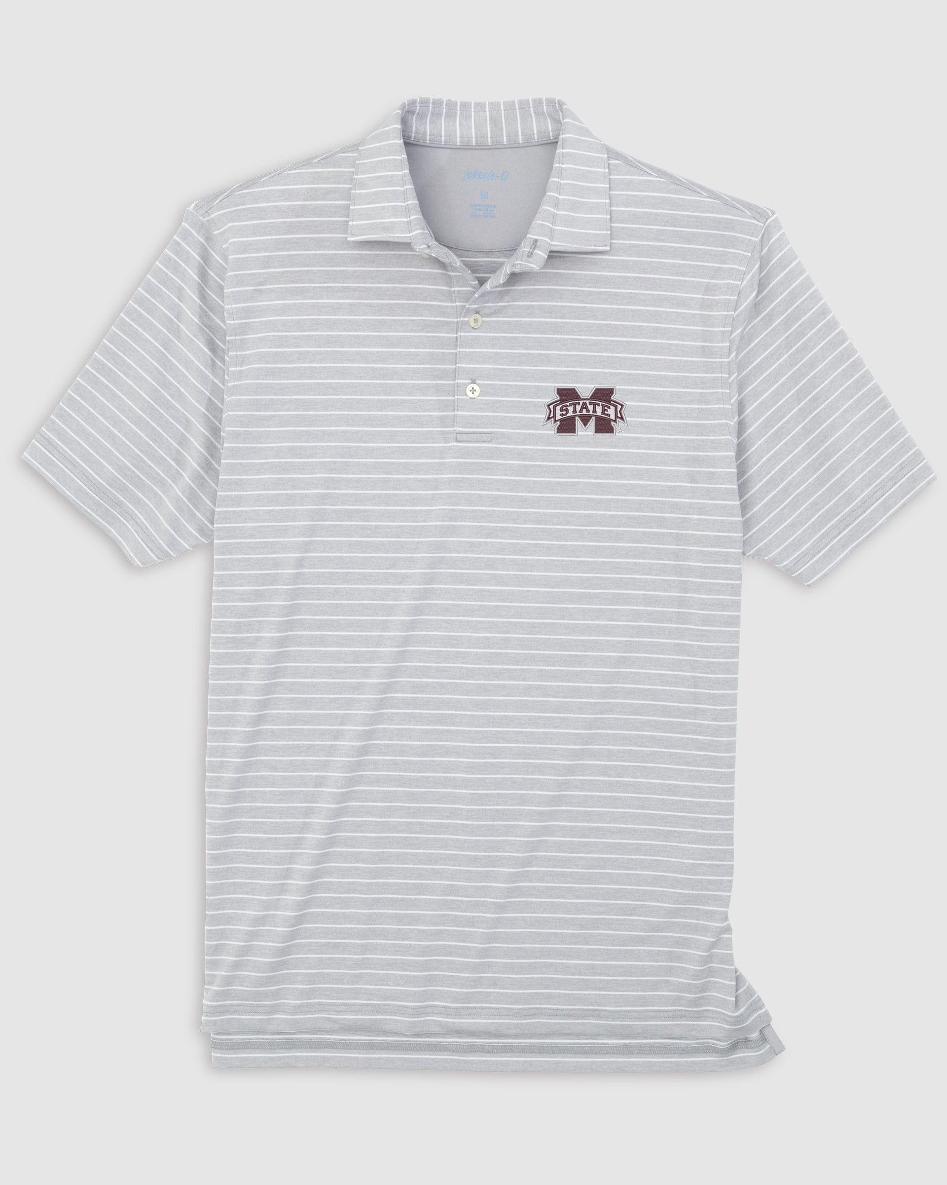 Mississippi State Newton Striped Jersey Performance Polo Product Image