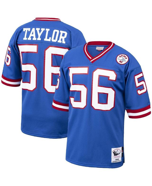 Mens Mitchell & Ness Lawrence Taylor Royal New York Giants 1986 Authentic Throwback Retired Player Jersey Product Image