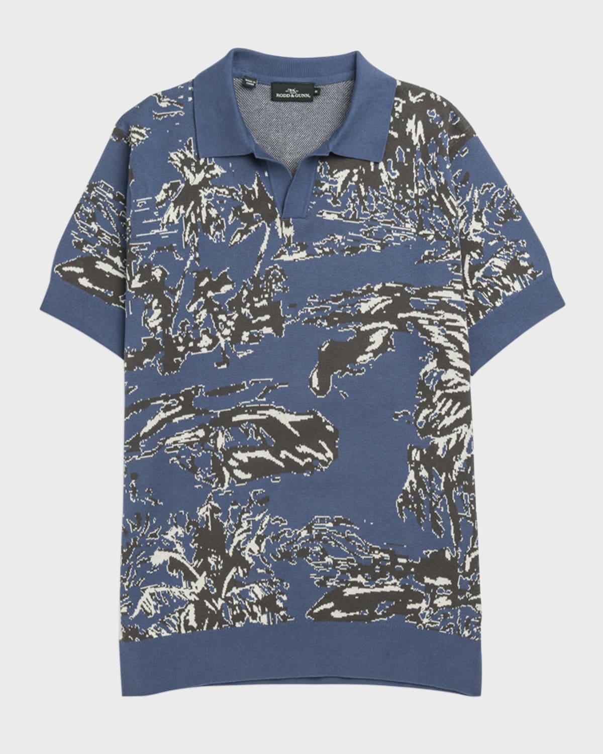 Mens Hindley Creek Graphic Cotton Polo Shirt Product Image