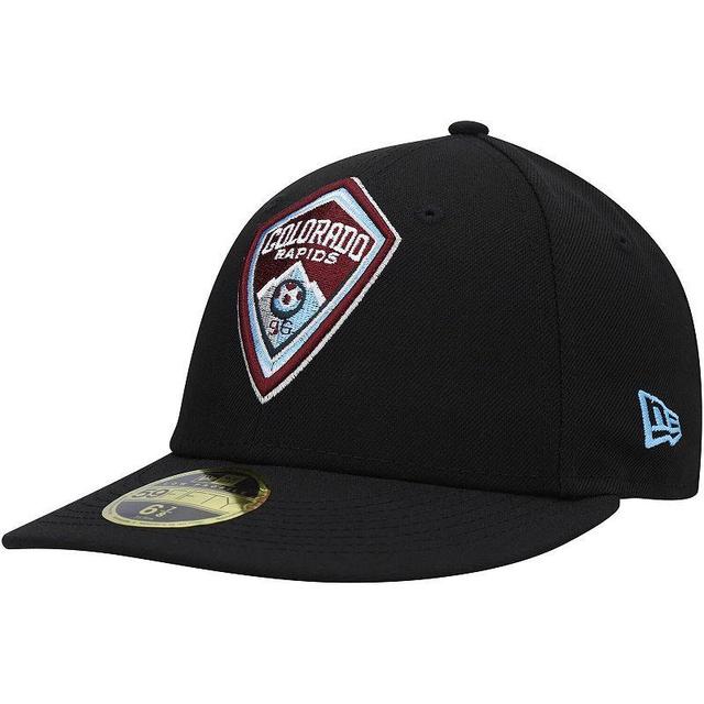 Mens New Era Black Colorado Rapids Primary Logo Low Profile 59FIFTY Fitted Hat Product Image