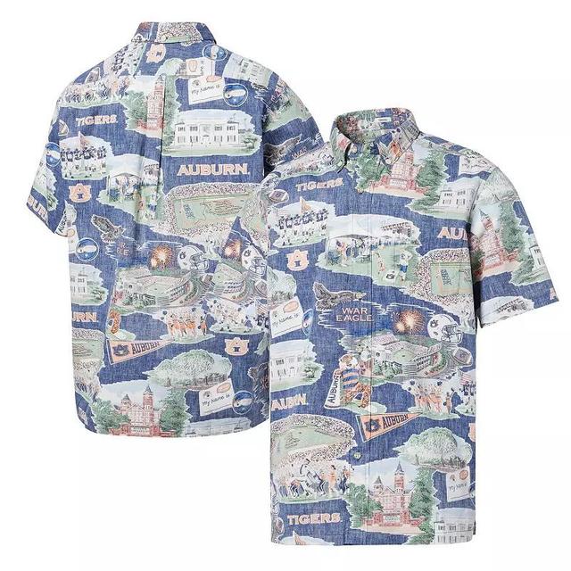 Mens Reyn Spooner Auburn Tigers Scenic Button-Down Shirt Blue Product Image