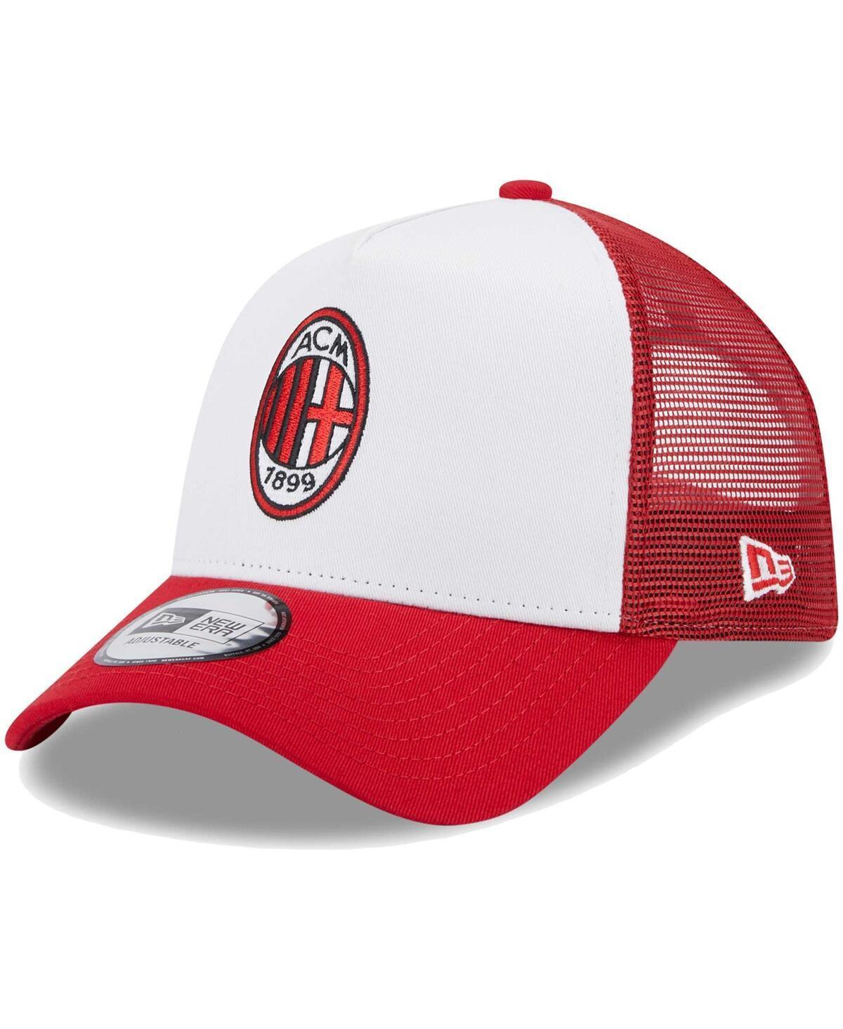 Mens New Era White Ac Milan Core E-Frame Trucker Adjustable Hat - White Product Image