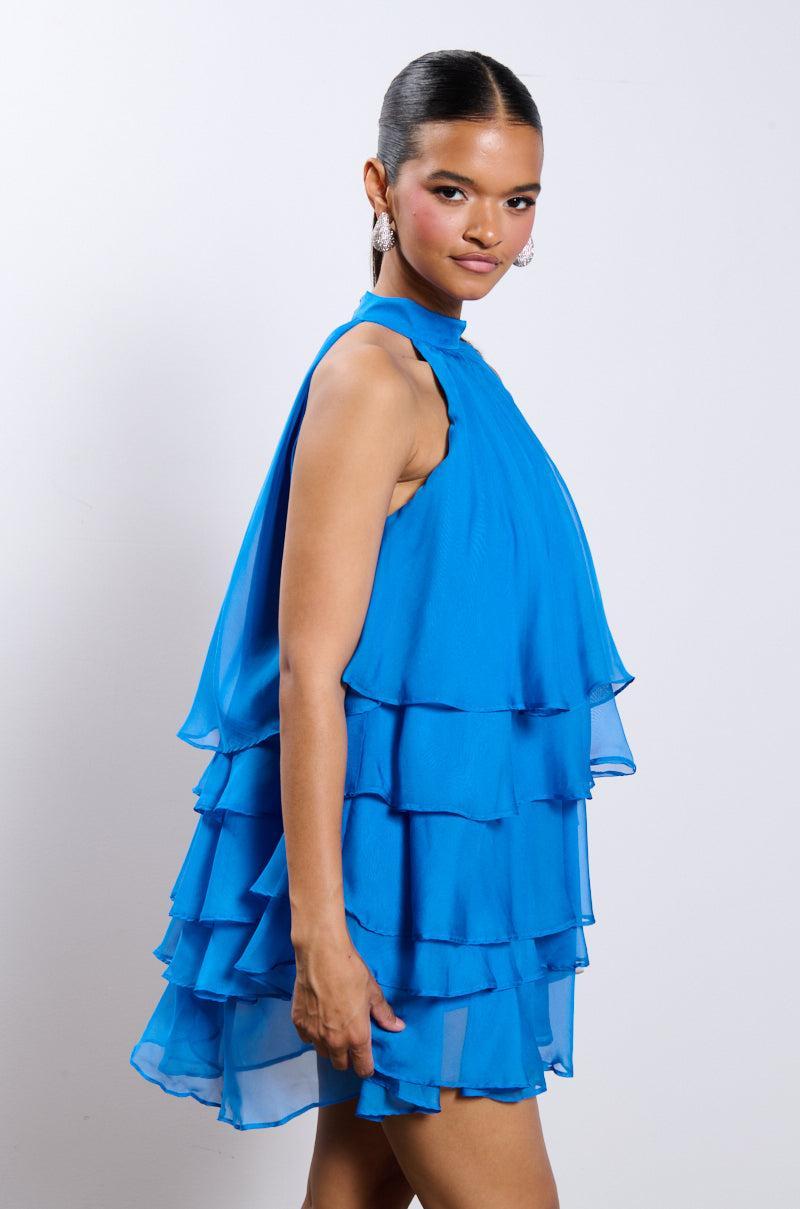 WINDY CITY RUFFLED DRESS Product Image